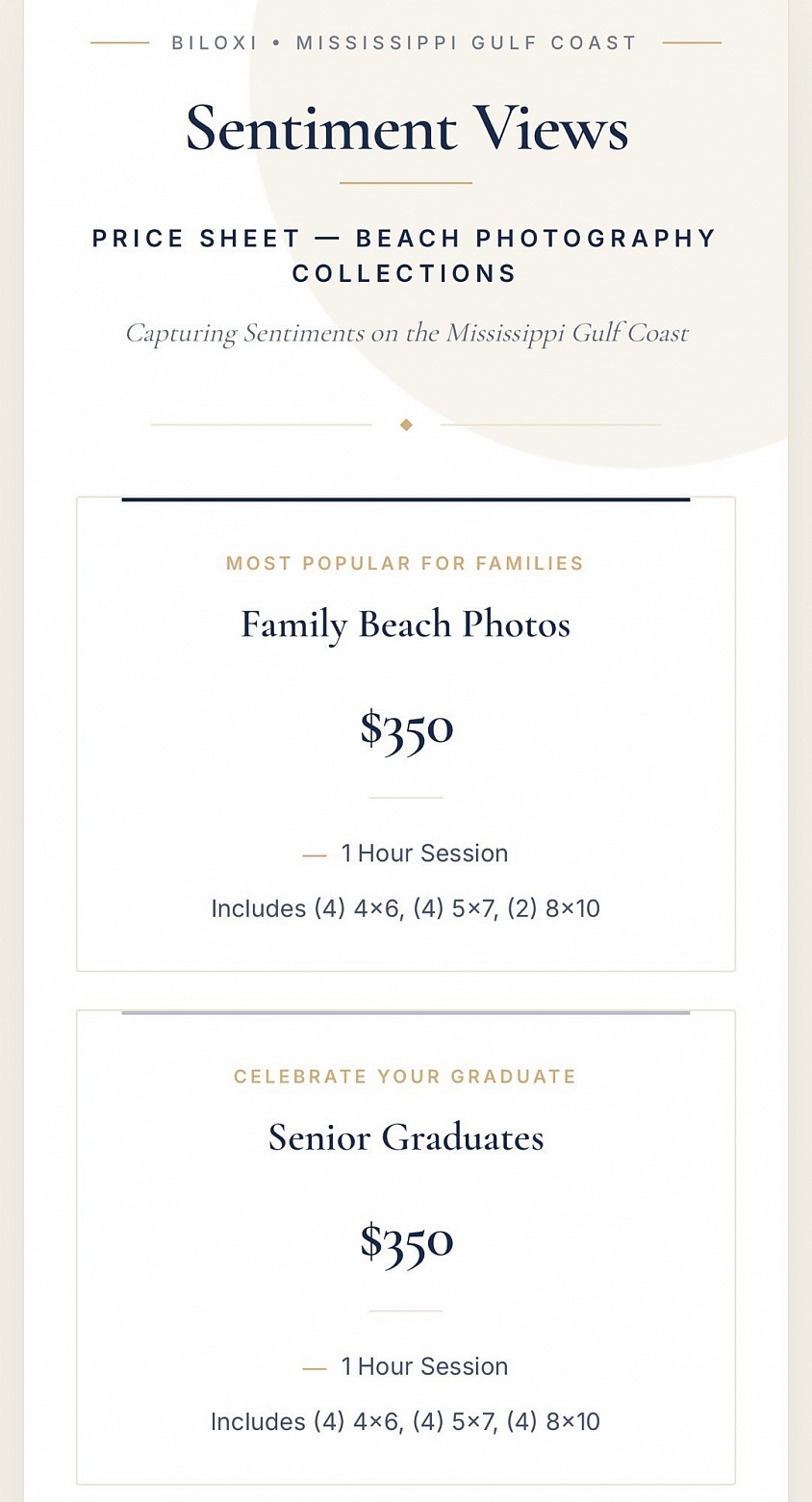 Sentiment View’s Weddings Biloxi, Mississippi
